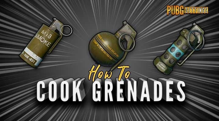 PUBG Mobile grenade cooking timer and mechanics guide showing optimal timing for frag grenades