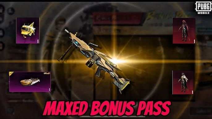 Comparison of PUBG Mobile A14 Bonus Pass Level 30 reward choices: M249 weapon skin vs Speedboat