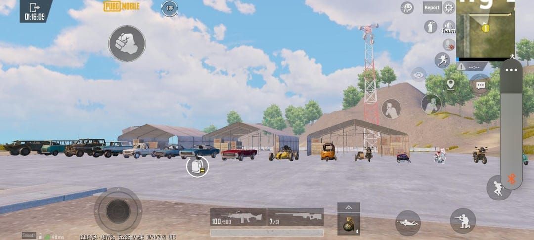 PUBG Mobile training mode vehicle practice