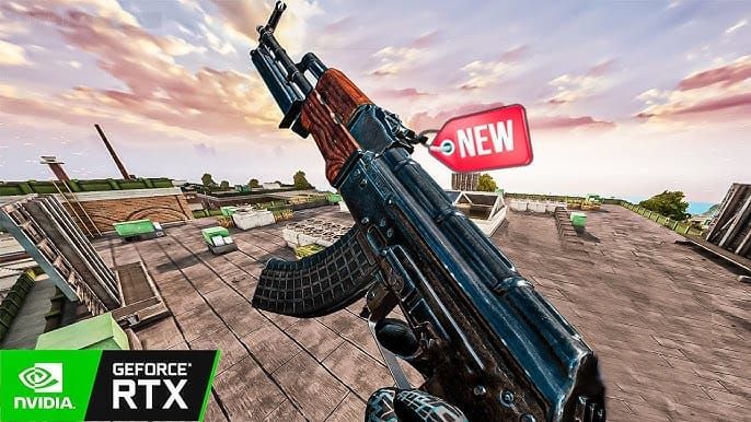 Скриншот RPK LMG в Blood Strike с удлиненным стволом, удлиненной вертикальной рукояткой и сбалансированным прикладом для TTK 0,37 с