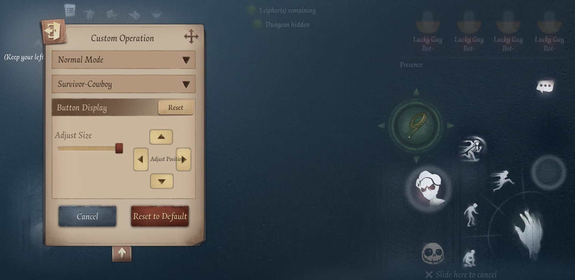 Интерфейс выбора рейтинговых матчей и «Двойного охотника» в Identity V