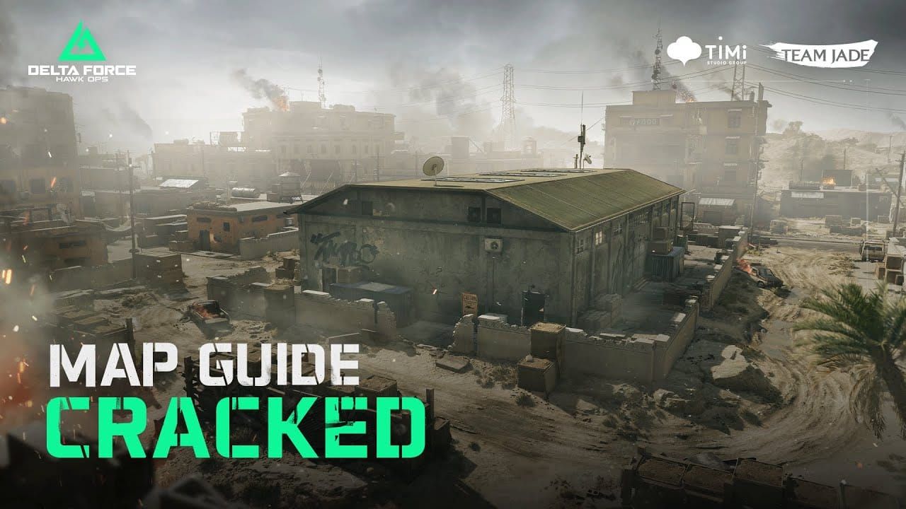 Карта завоевания Delta Force Havoc Warfare с выделенными точками целей