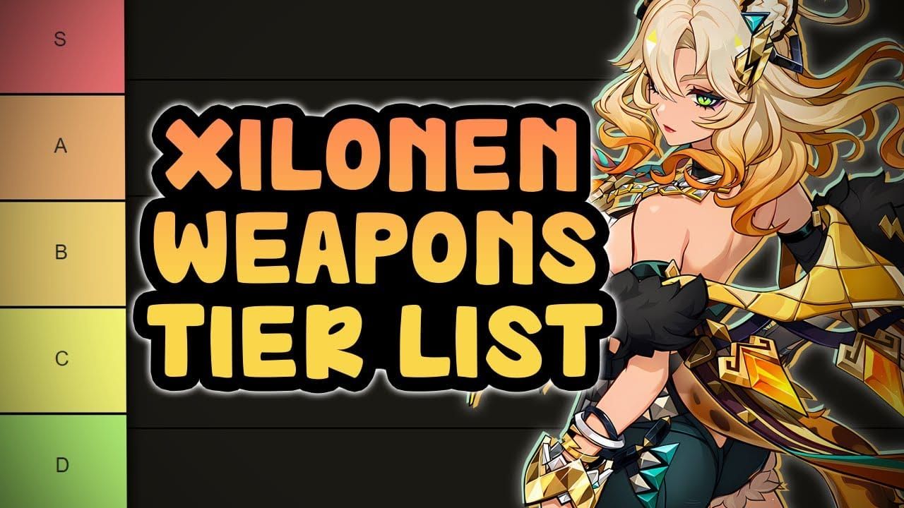 Weapon comparison for Xilonen F2P Geo teams in Genshin Impact