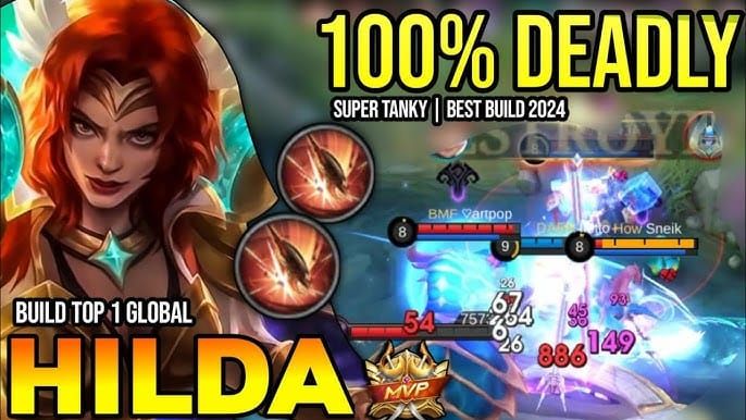 Сравнение сборок Хильды в танка и бойца в Mobile Legends Bang Bang