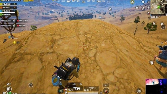 PUBG Mobile evening gameplay showing coordinated squad tactics and strategic positioning