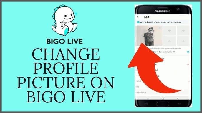 Bigo Live app screenshot of disabled region selection in profile settings