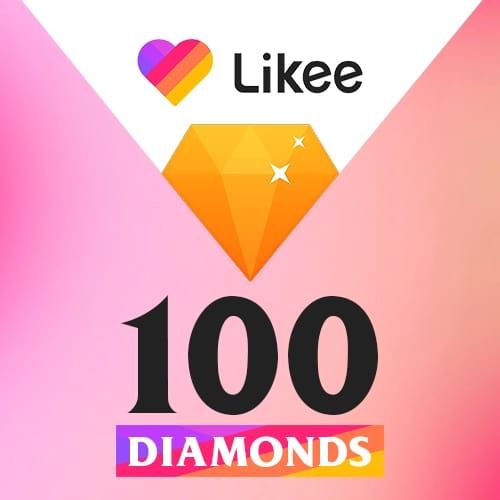 Likee profile screen with diamond icon and purchase packages interface
