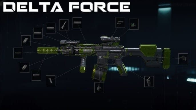 Delta Force weapon customization screen showing CI-19 loadout configuration