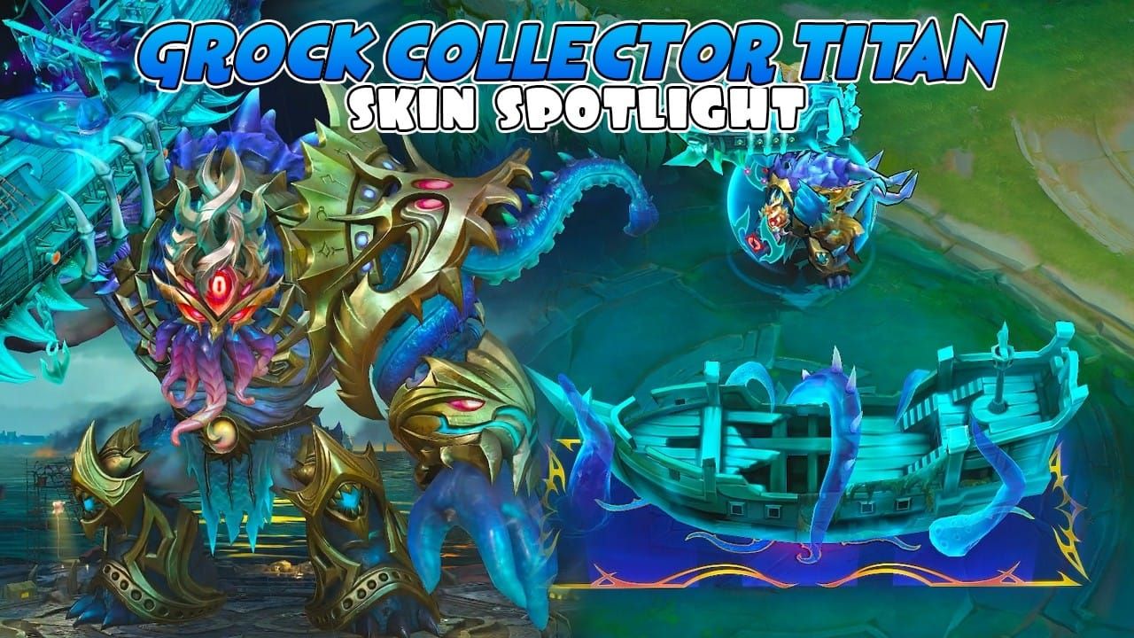 Grock April Collector Titan skin artwork in Honor of Kings