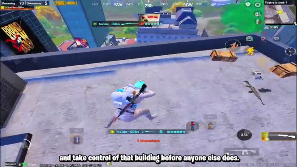 Совет по ивенту PUBG Mobile «Человек-паук»: захват контроля над крышей здания с помощью снайперской винтовки