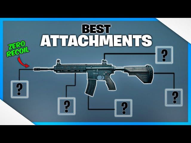 PUBG Mobile weapon loadout featuring M416 assault rifle with optimal attachments for competitive play