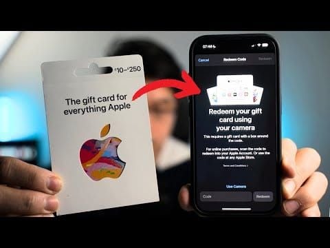 Интерфейс смены региона Apple Gift Card game на iPhone