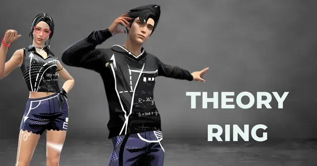 Free Fire Theory Ring event screen displaying Linear Theory bundle and Gloo Wall reward