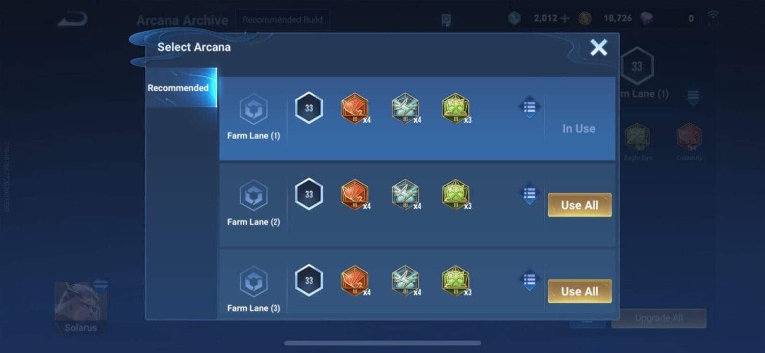 Honor of Kings guide to Arcana Archive and upgrade interface in Prep menu
