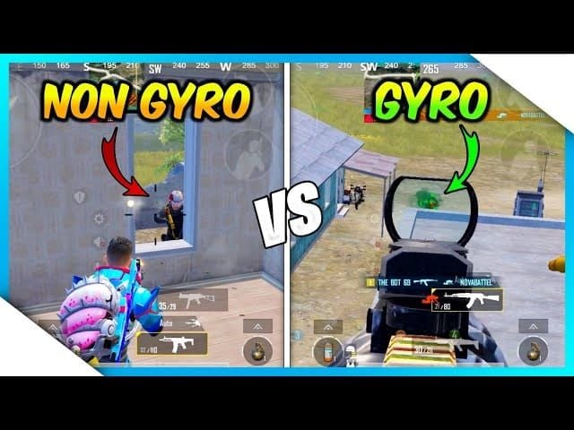 Сравнение контроля отдачи с гироскопом и без гироскопа в PUBG Mobile