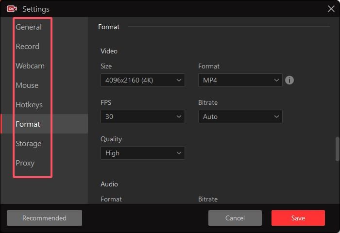 Bigo Live bitrate adjustment interface