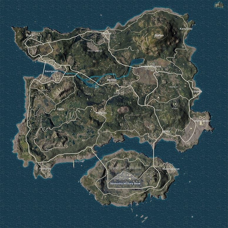 PUBG Mobile World of Wonder Car-Race Parkour Map showing three racing phases with checkpoints and obstacles