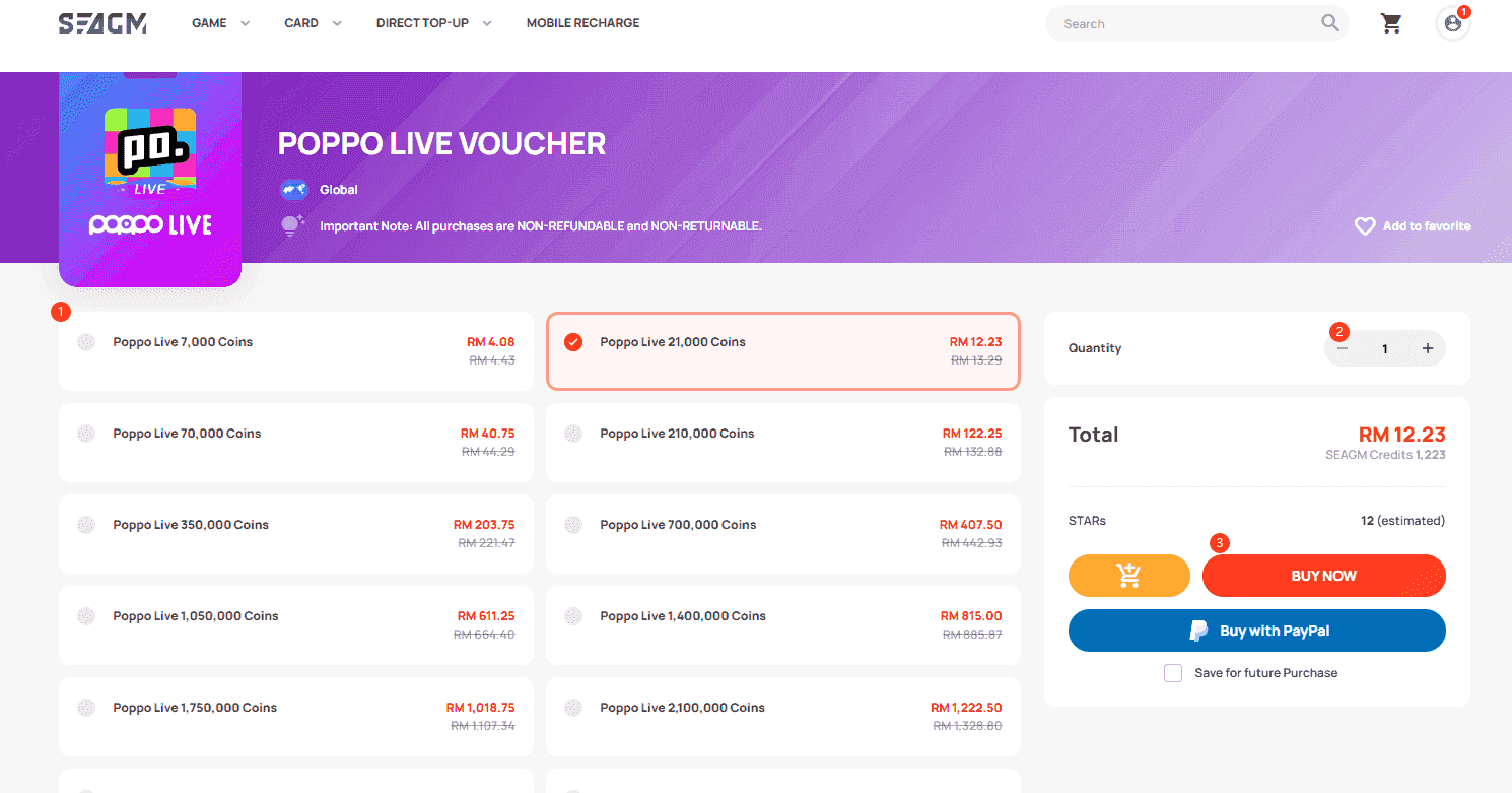 Step-by-step guide to buying Poppo Live coins online