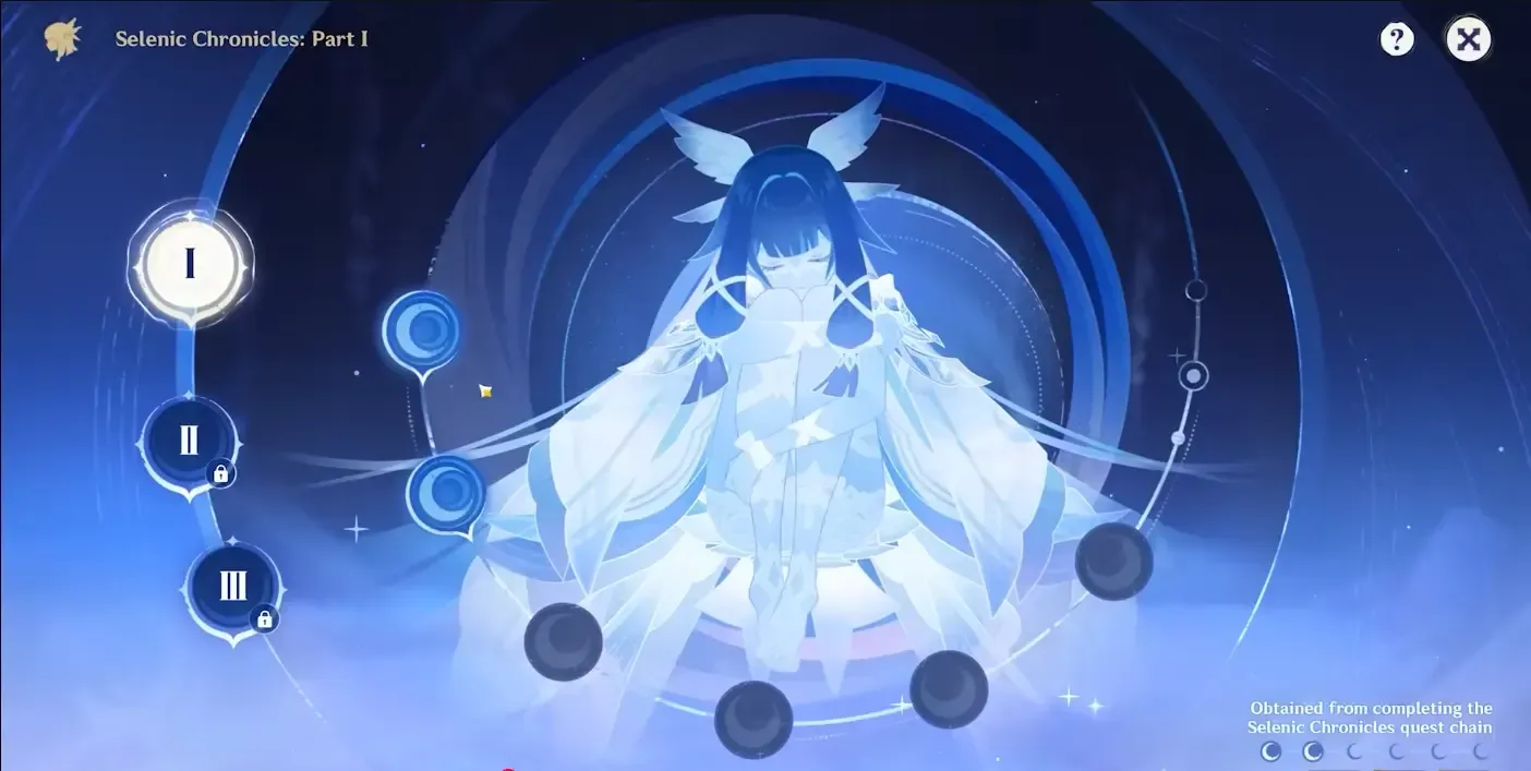Columbina, Fatui Harbinger character at Silvermoon Hall Meeting Point in Genshin Impact