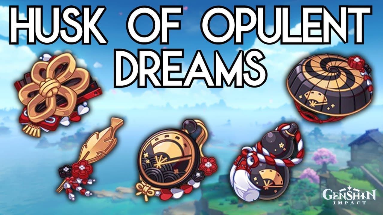 Genshin Impact Husk of Opulent Dreams artifact set for Yun Jin