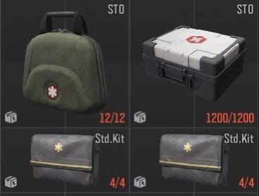 Сравнение медицинских наборов TMK и Standard в Arena Breakout