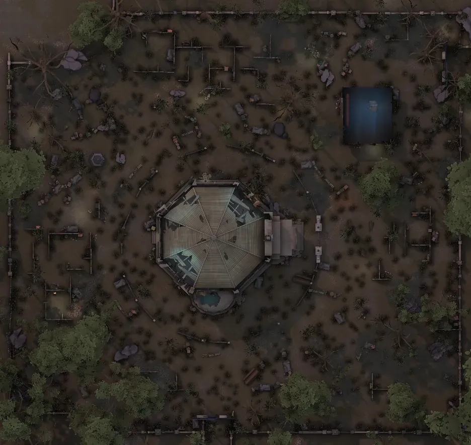 Identity V Sacred Heart Hospital map layout showing multi-story structure and strategic locations