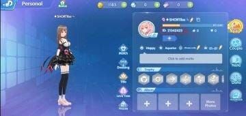 Интерфейс профиля Idol Party, отображающий 7-10-значный User ID