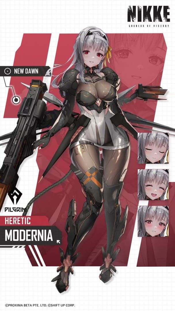 Персонаж-Пилигрим Modernia из Goddess of Victory NIKKE