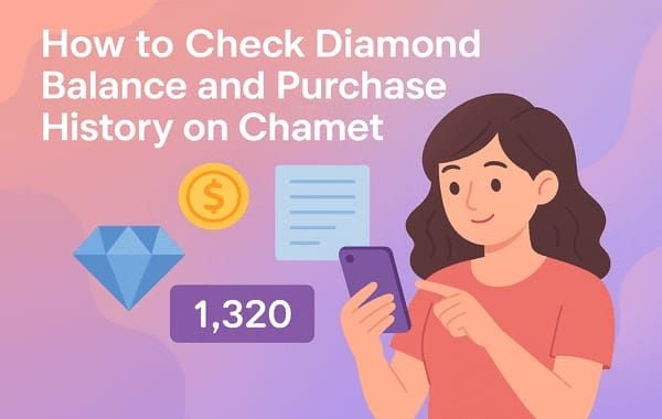 Chamet app transaction history interface showing recharge entries with status, ID, and amounts