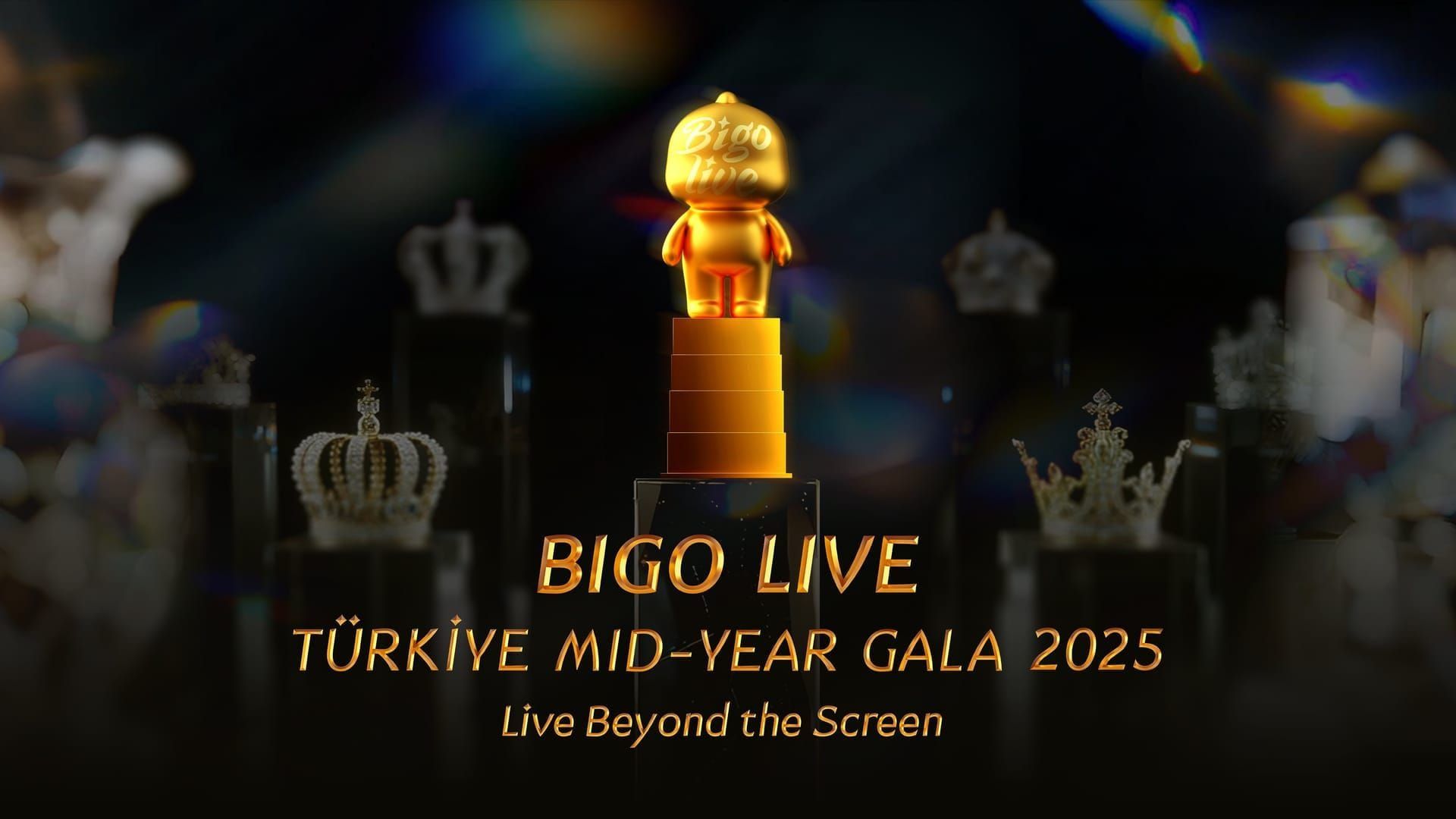 Официальный интерфейс Гала-мероприятия Bigo Live, отображающий легитимные рекламные предложения и функции мероприятия