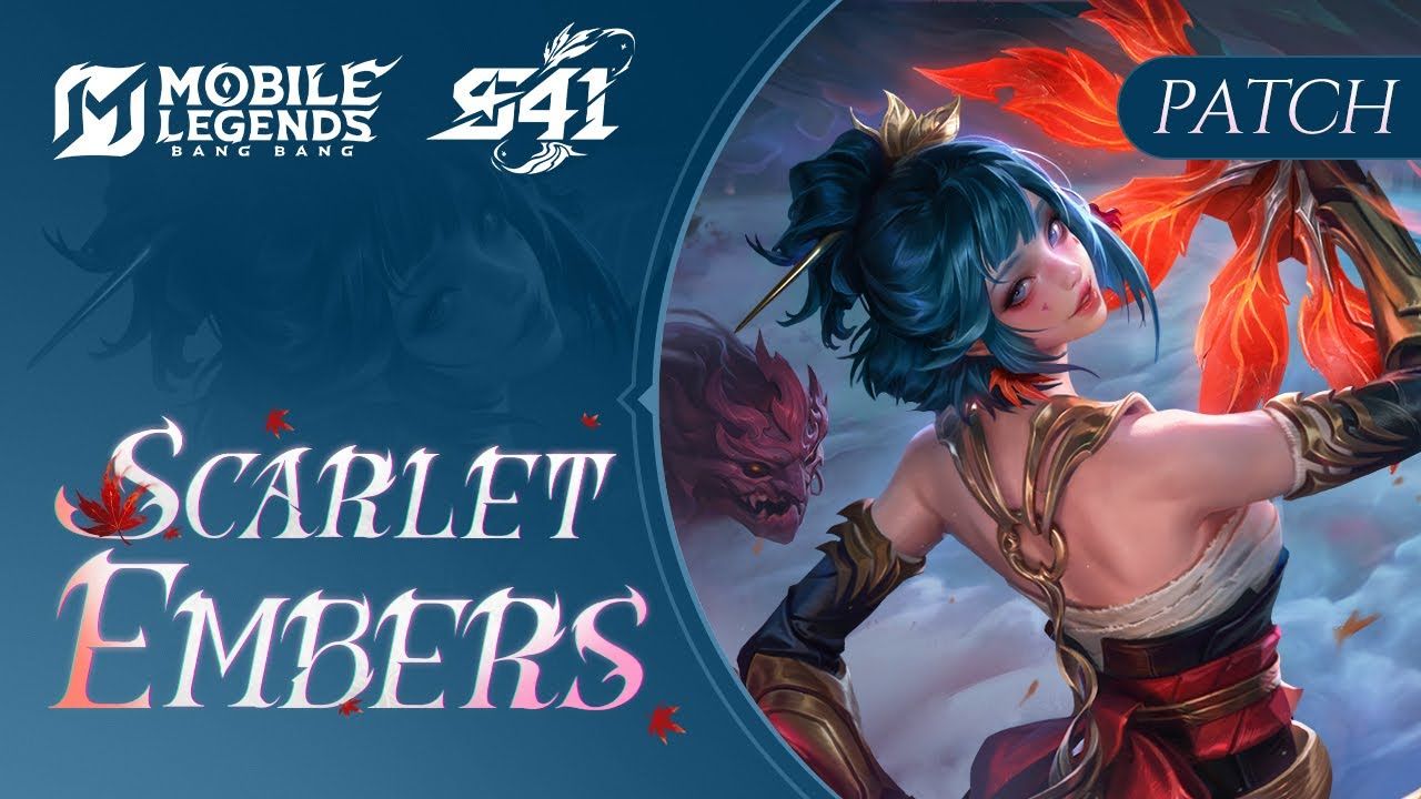 Официальный арт Scarlet Embers для Сезона 41. Сброс рангов в Сезоне 41 MLBB ведет к Сезону 42