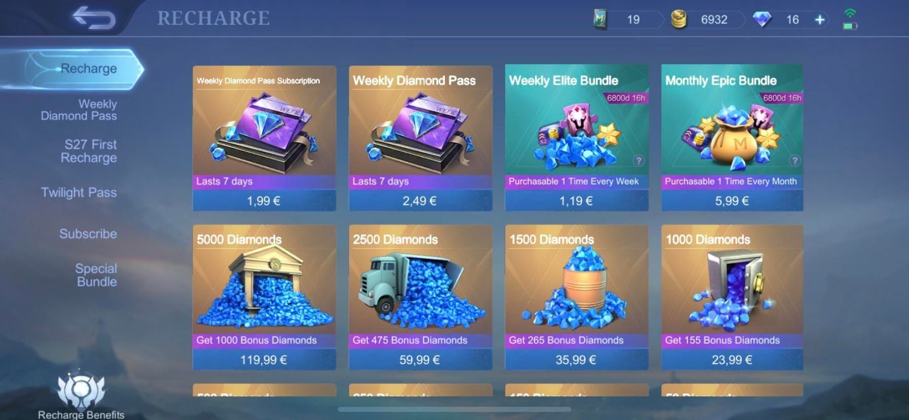 Guide to Weekly Diamond Pass quests and rewards in Mobile Legends Bang Bang