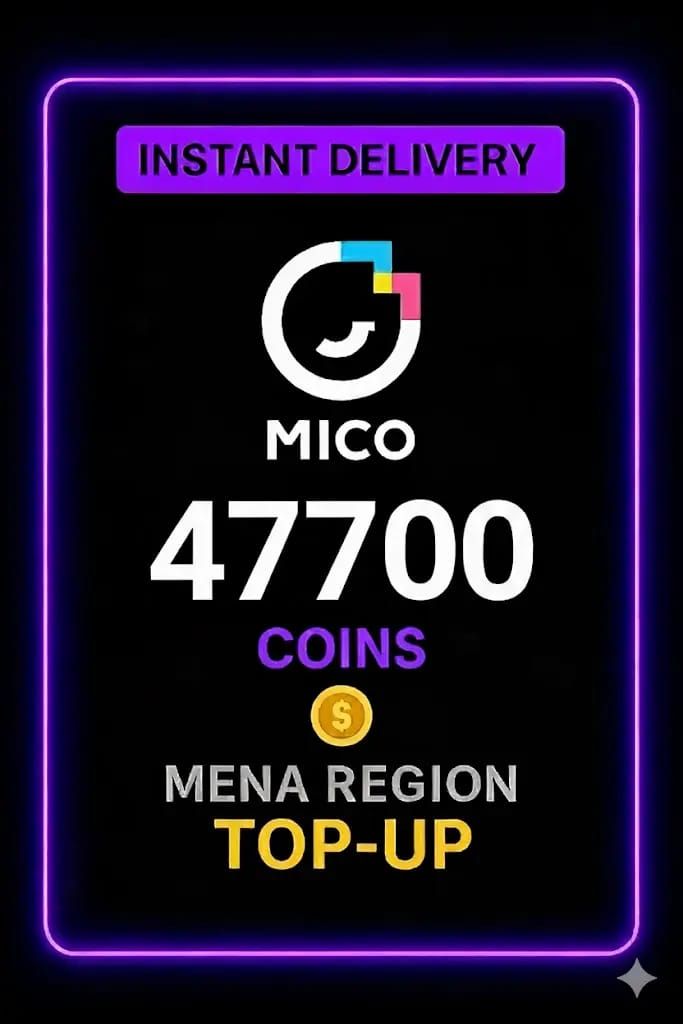 Скриншот интерфейса пакета пополнения MICO Live (MENA) на 8 550 монет