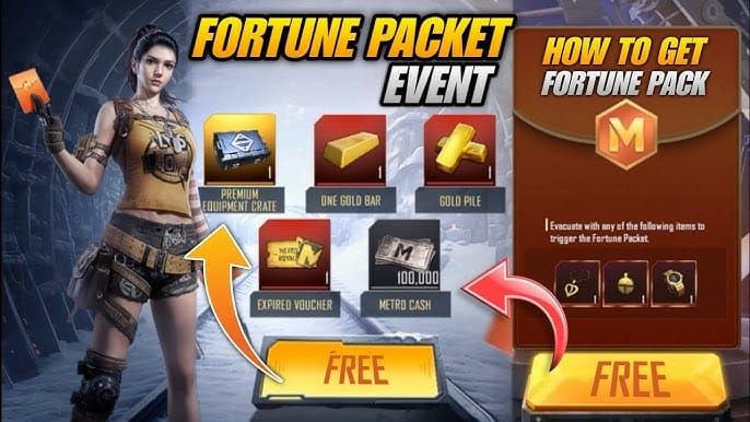 Скриншот интерфейса открытия PUBG Mobile Fortune Pack