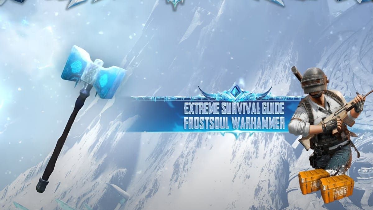 Оружие PUBG Mobile Frostsoul Spear и Warhammer со специальными ледяными способностями