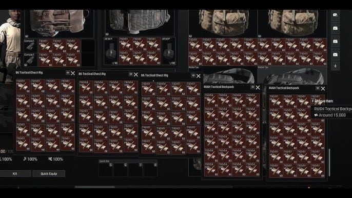 Arena Breakout Mobile workbench crafting interface for Tier 6 M61 ammo