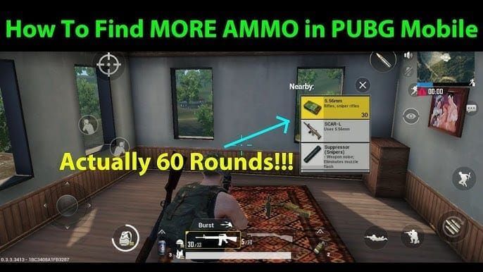 Демонстрация тактической перезарядки в PUBG Mobile, показывающая механику +1 патрона