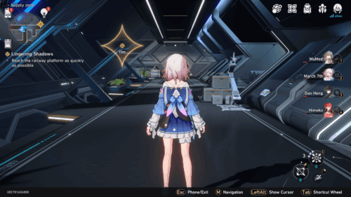 Honkai Star Rail single-player game interface showing solo gameplay