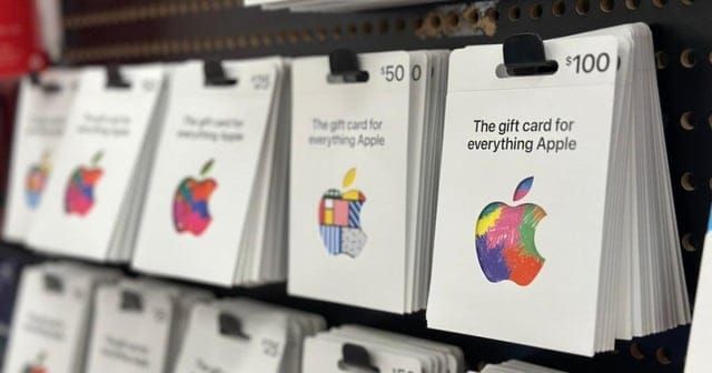 Сравнительная таблица предложений подарочных карт Apple (США) в Target, Walmart, Costco и Best Buy
