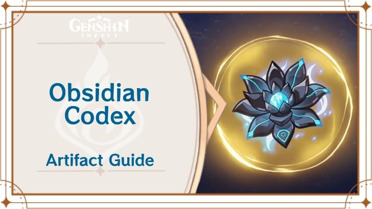 Genshin Impact Obsidian Codex artifact set UI screenshot