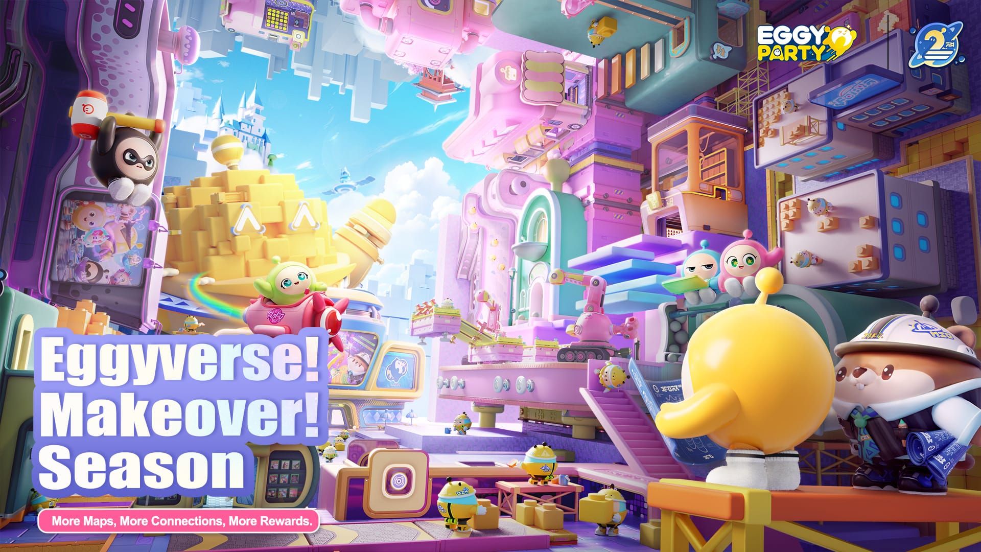Eggy Party Map Malls interface for custom item sales and revenue sharing