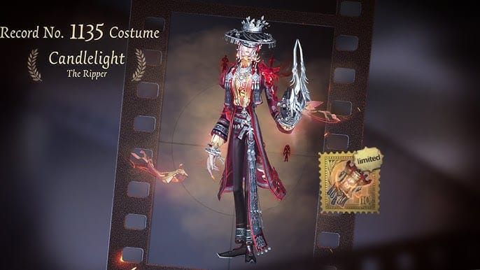 Identity V Ripper Candlelight S-tier CNY skin from Silhouettes in Spring package