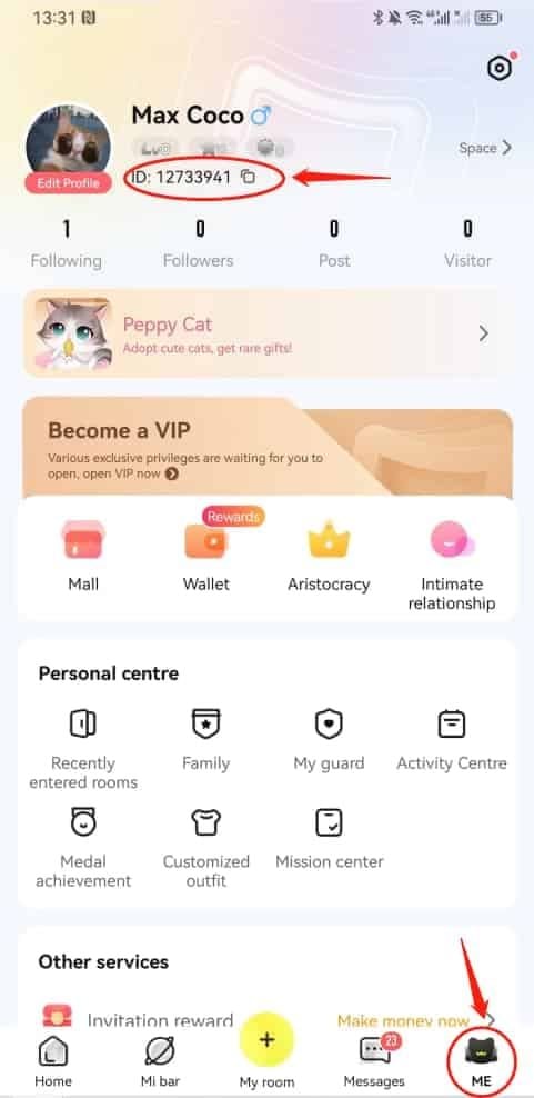 Пошаговое руководство по пополнению монет MIYA — Meet you. Meet good voice через BitTopup