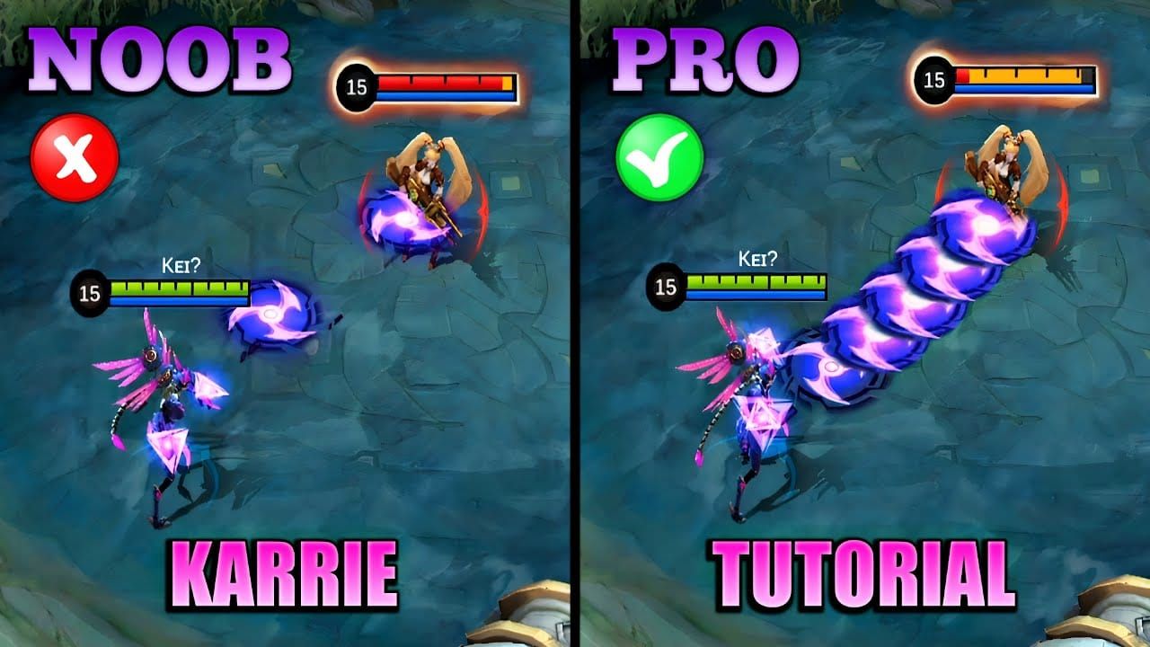 Гайд по оптимальным комбо навыков Кэрри в Mobile Legends Bang Bang: Ультимейт, Шаг фантома, Вращающееся световое колесо