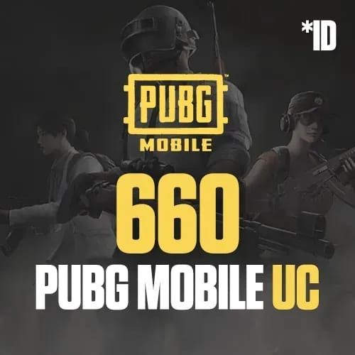 Скриншот магазина PUBG Mobile UC с пакетом 660 UC и деталями бонуса