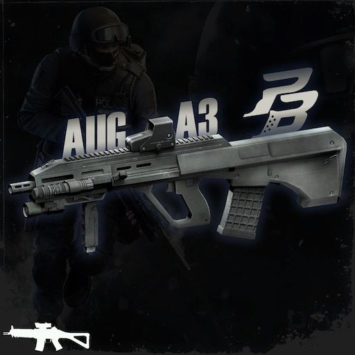 Игрок целится через прицел винтовки AUG A3 в тактическом бою Point Blank