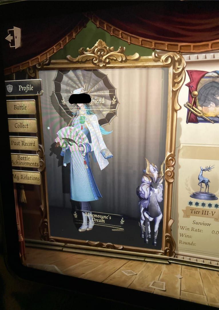 Identity V My Battles interface screenshot