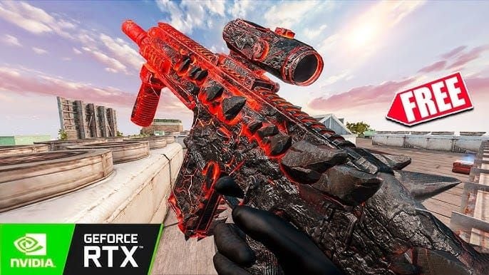 Скриншот зажима из SCAR без отдачи в режиме тренировки Blood Strike (MENA)