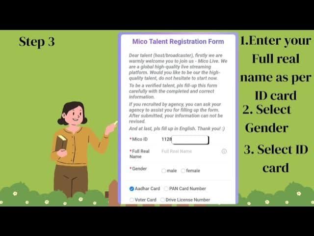 MICO TALENT host application form on the Hot page