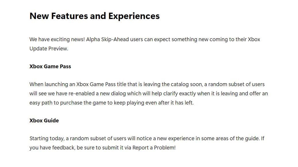 Xbox Game Pass собирается запустить функцию напоминания о прекращении поставок